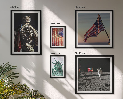 Tableau de décoration murale Symbolisme américain de l'histoire