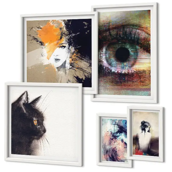 Tableau de décoration murale portraits d'art moderne abstrait