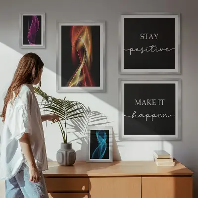 Tableau de décoration murale citations, jeux de lumière et inspirations