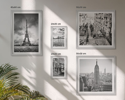 Lot de tableaux encadrés Icônes architecturales des paysages urbains