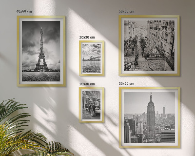 Lot de tableaux encadrés Icônes architecturales des paysages urbains