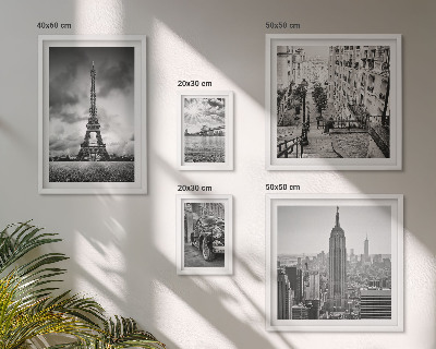 Lot de tableaux encadrés Icônes architecturales des paysages urbains