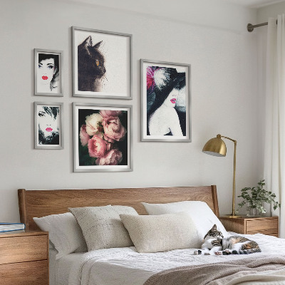 Tableau de décoration murale Portraits élégants de femmes avec des roses