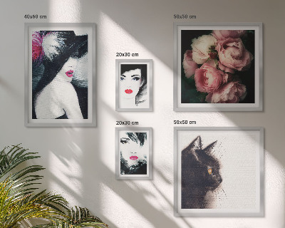 Tableau de décoration murale Portraits élégants de femmes avec des roses
