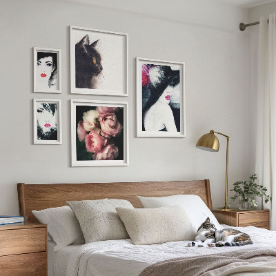 Tableau de décoration murale Portraits élégants de femmes avec des roses