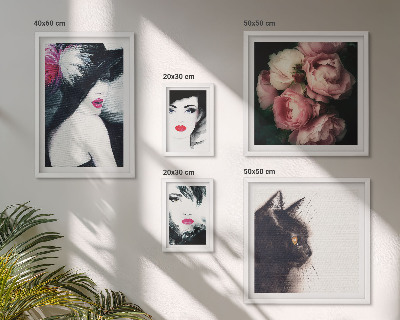 Tableau de décoration murale Portraits élégants de femmes avec des roses