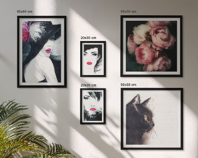 Tableau de décoration murale Portraits élégants de femmes avec des roses