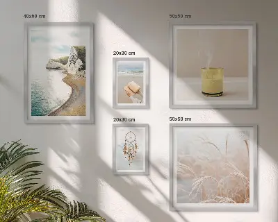 Ensemble de 5 tableaux motifs de livres relaxants