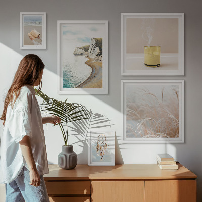 Ensemble de 5 tableaux Thèmes de livres relaxants