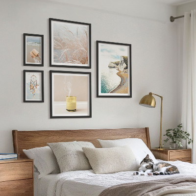 Ensemble de 5 tableaux Thèmes de livres relaxants