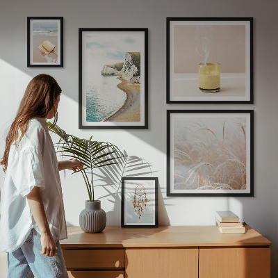 Ensemble de 5 tableaux Thèmes de livres relaxants