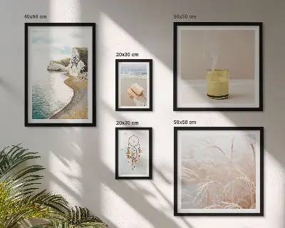 Ensemble de 5 tableaux motifs de livres relaxants