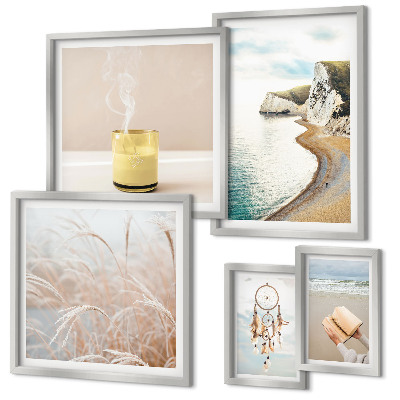 Ensemble de 5 tableaux Thèmes de livres relaxants