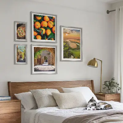 Lot de tableaux encadrés paysages naturels aux inspirations italiennes