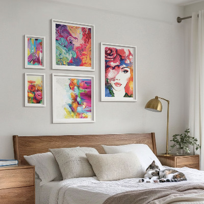 Tableau de décoration murale Portraits abstraits colorés
