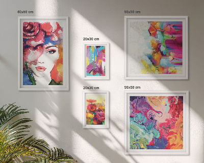 Tableau de décoration murale Portraits abstraits colorés