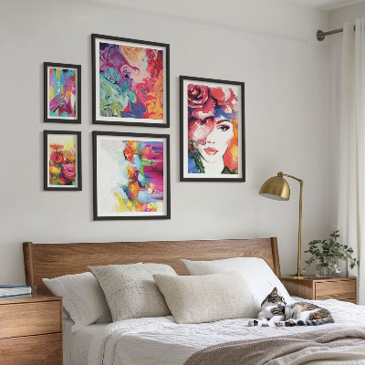Tableau de décoration murale Portraits abstraits colorés