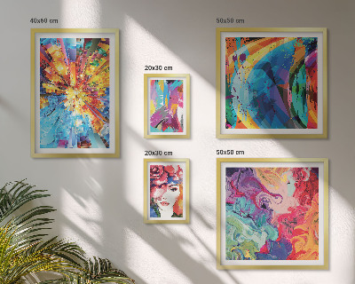 Tableau de décoration murale Compositions abstraites colorées