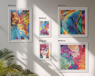 Tableau de décoration murale Compositions abstraites colorées