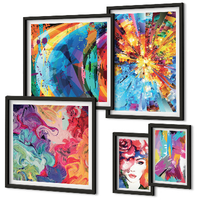 Tableau de décoration murale Compositions abstraites colorées