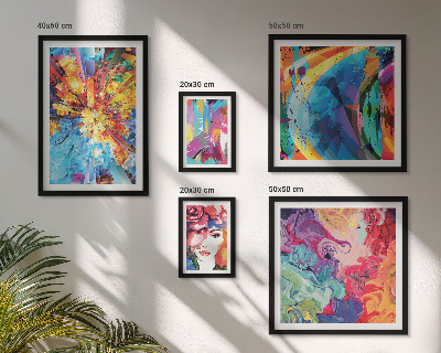Tableau de décoration murale Compositions abstraites colorées