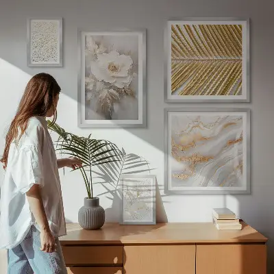 Tableau de décoration murale aux motifs floraux élégants