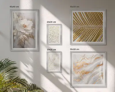 Tableau de décoration murale aux motifs floraux élégants
