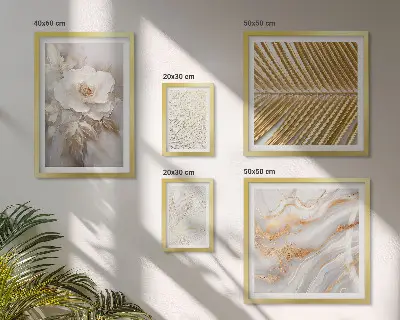 Tableau de décoration murale aux motifs floraux élégants