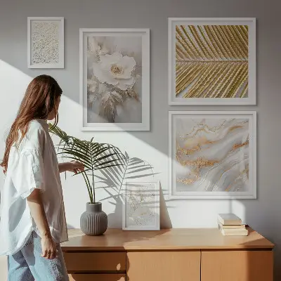 Tableau de décoration murale aux motifs floraux élégants