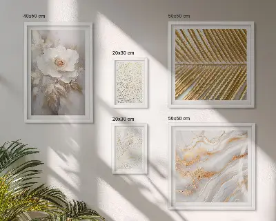 Tableau de décoration murale aux motifs floraux élégants