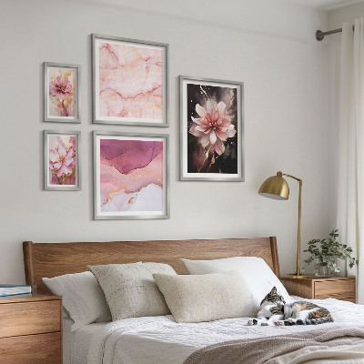 Tableau de décoration murale Compositions florales roses