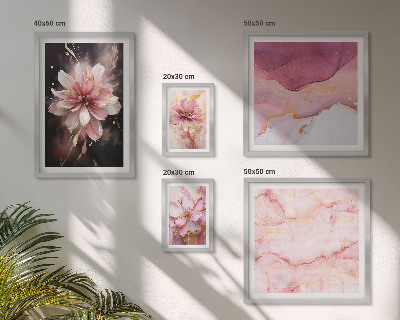 Tableau de décoration murale Compositions florales roses
