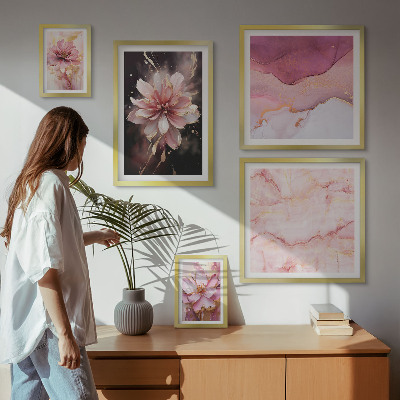 Tableau de décoration murale Compositions florales roses