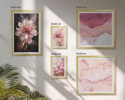 Tableau de décoration murale Compositions florales roses