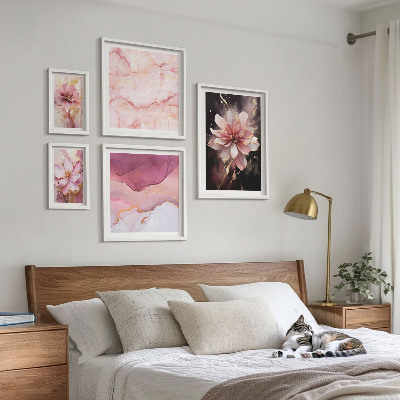 Tableau de décoration murale Compositions florales roses