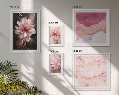 Tableau de décoration murale Compositions florales roses