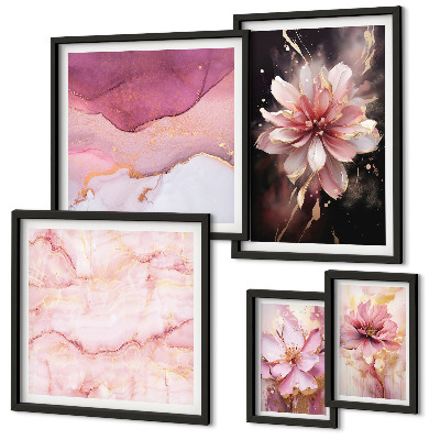 Tableau de décoration murale Compositions florales roses