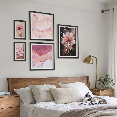 Tableau de décoration murale Compositions florales roses