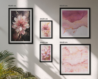 Tableau de décoration murale Compositions florales roses