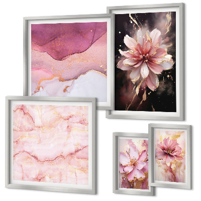 Tableau de décoration murale Compositions florales roses