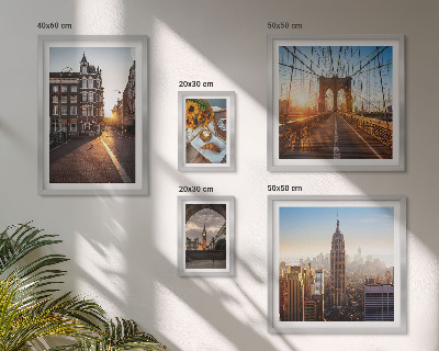 Ensemble de 5 tableaux Architecture urbaine charmante