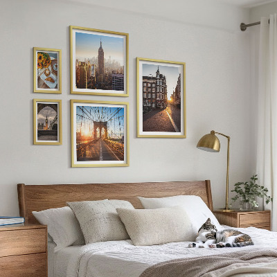 Ensemble de 5 tableaux Architecture urbaine charmante