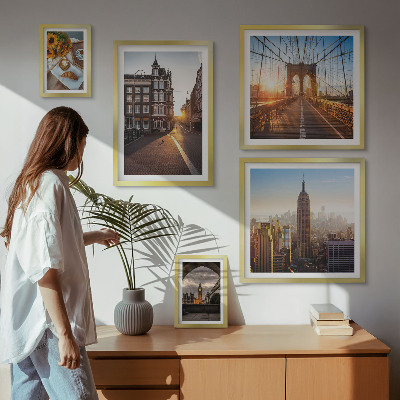 Ensemble de 5 tableaux Architecture urbaine charmante