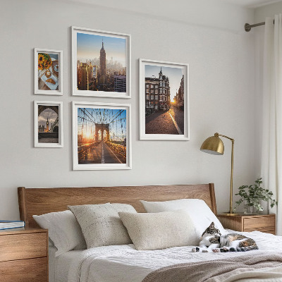 Ensemble de 5 tableaux Architecture urbaine charmante