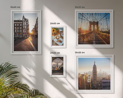 Ensemble de 5 tableaux Architecture urbaine charmante