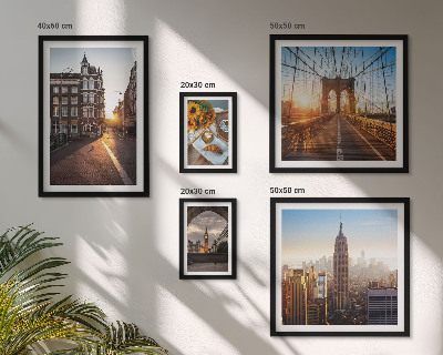 Ensemble de 5 tableaux Architecture urbaine charmante