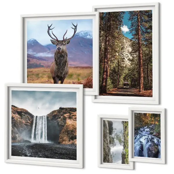 Tableau de décoration murale paysages de cascades dans la nature