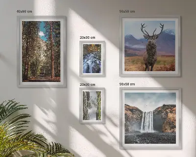 Tableau de décoration murale paysages de cascades dans la nature