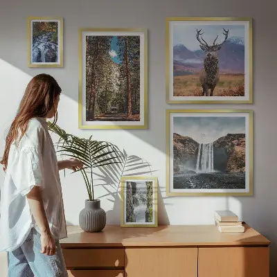 Tableau de décoration murale paysages de cascades dans la nature