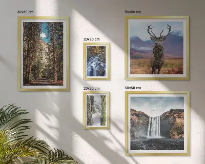 Tableau de décoration murale paysages de cascades dans la nature